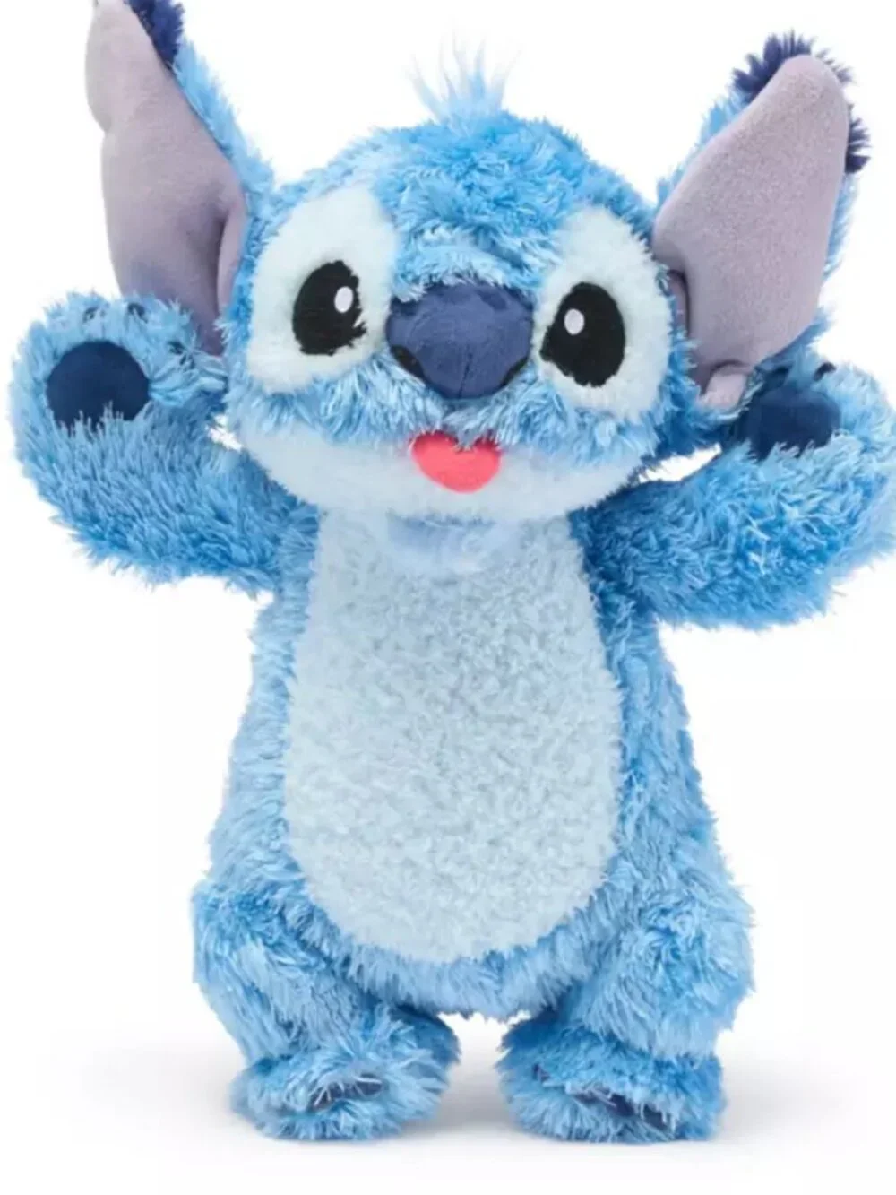 Disney Stitch Fluffy Plush Lilo & Stitch 11'' Silly Tongue Face